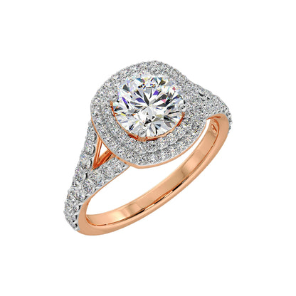1 Ct Surround Solitaire Ring