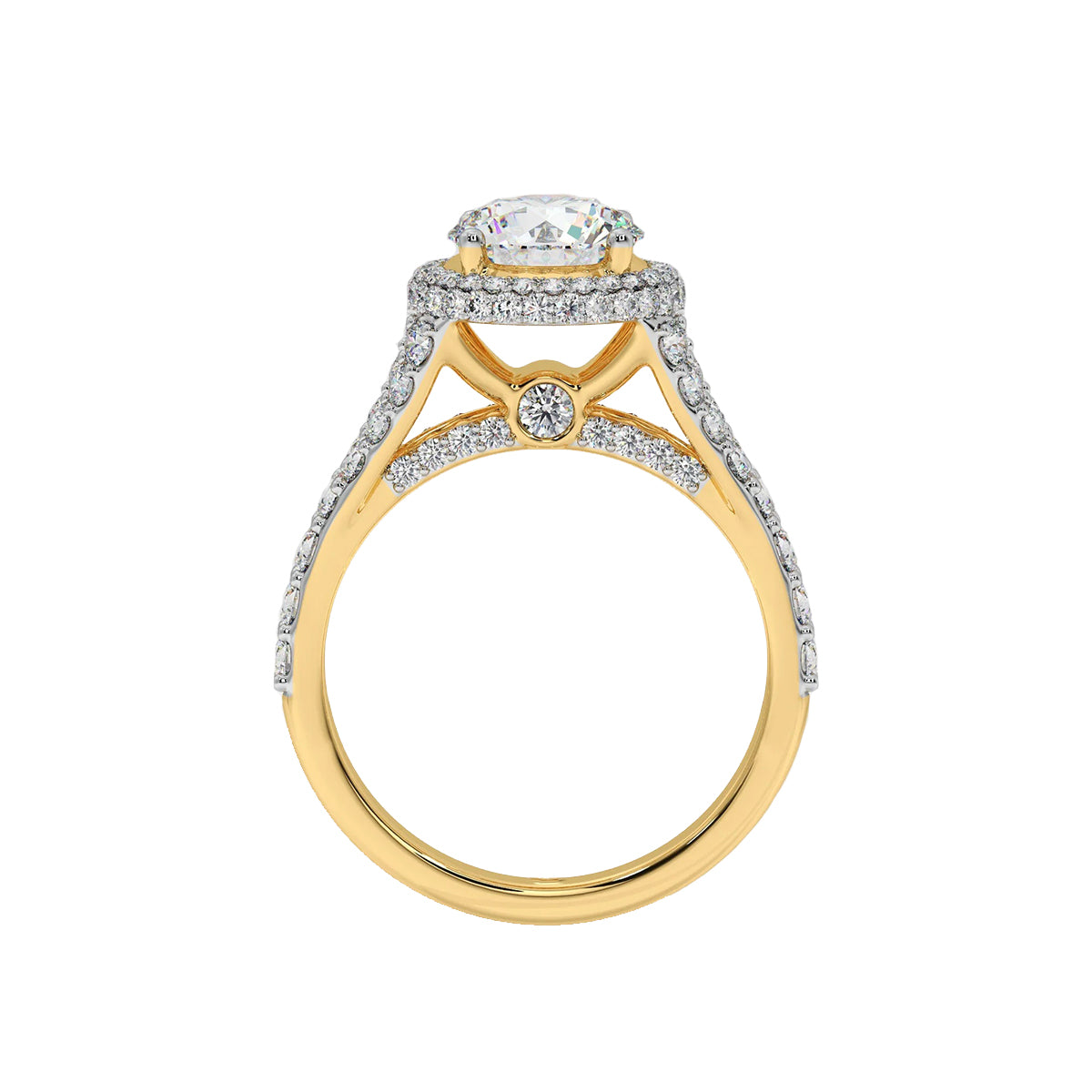 1 ct single surround ring
