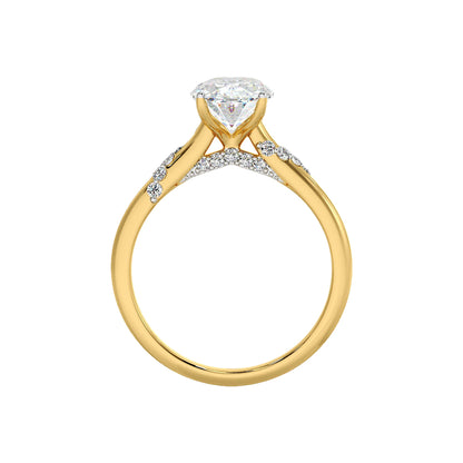 2 ct Elena Oval Solitaire Ring