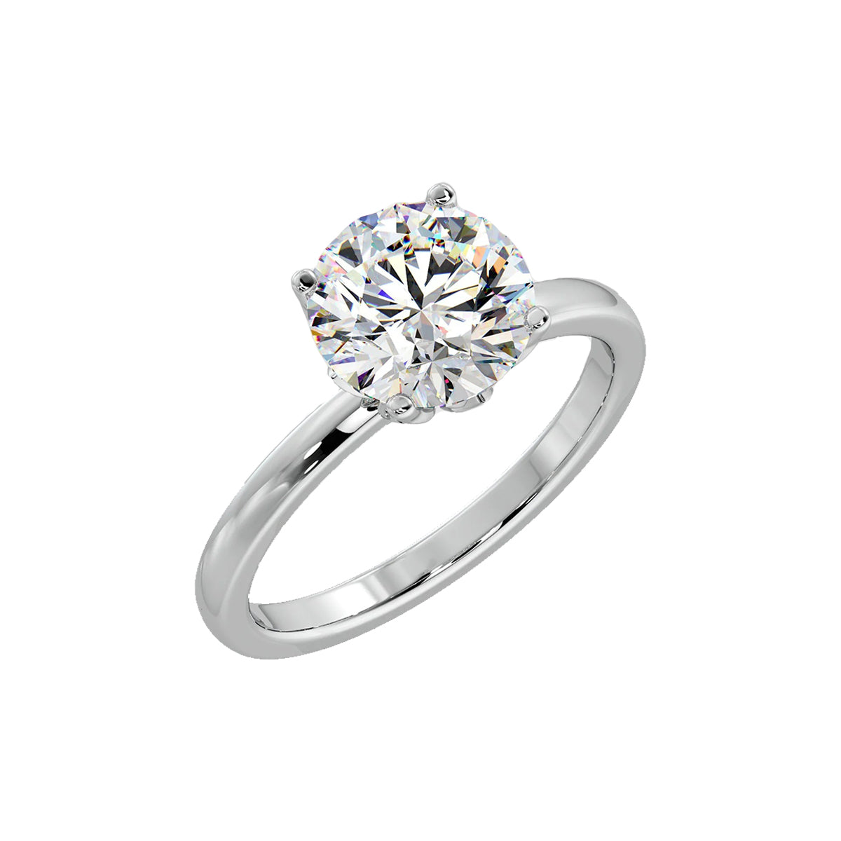 1 ct lotus petal ring