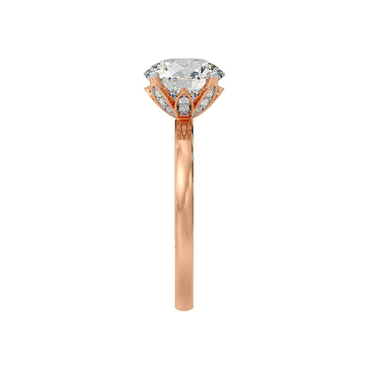 1 Ct Lotus Petal Ring