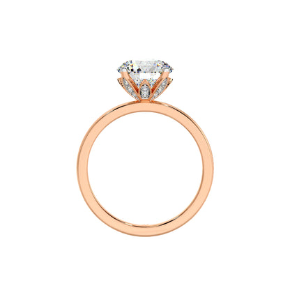 1 Ct Lotus Petal Ring