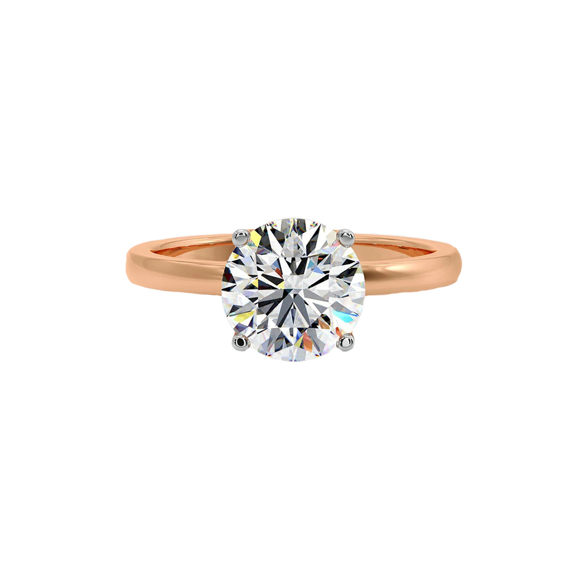 1 ct lotus petal ring