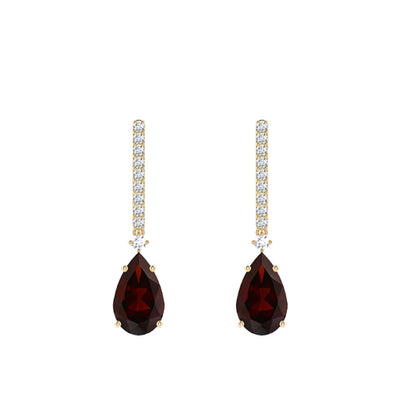 Ruby Drop Earings