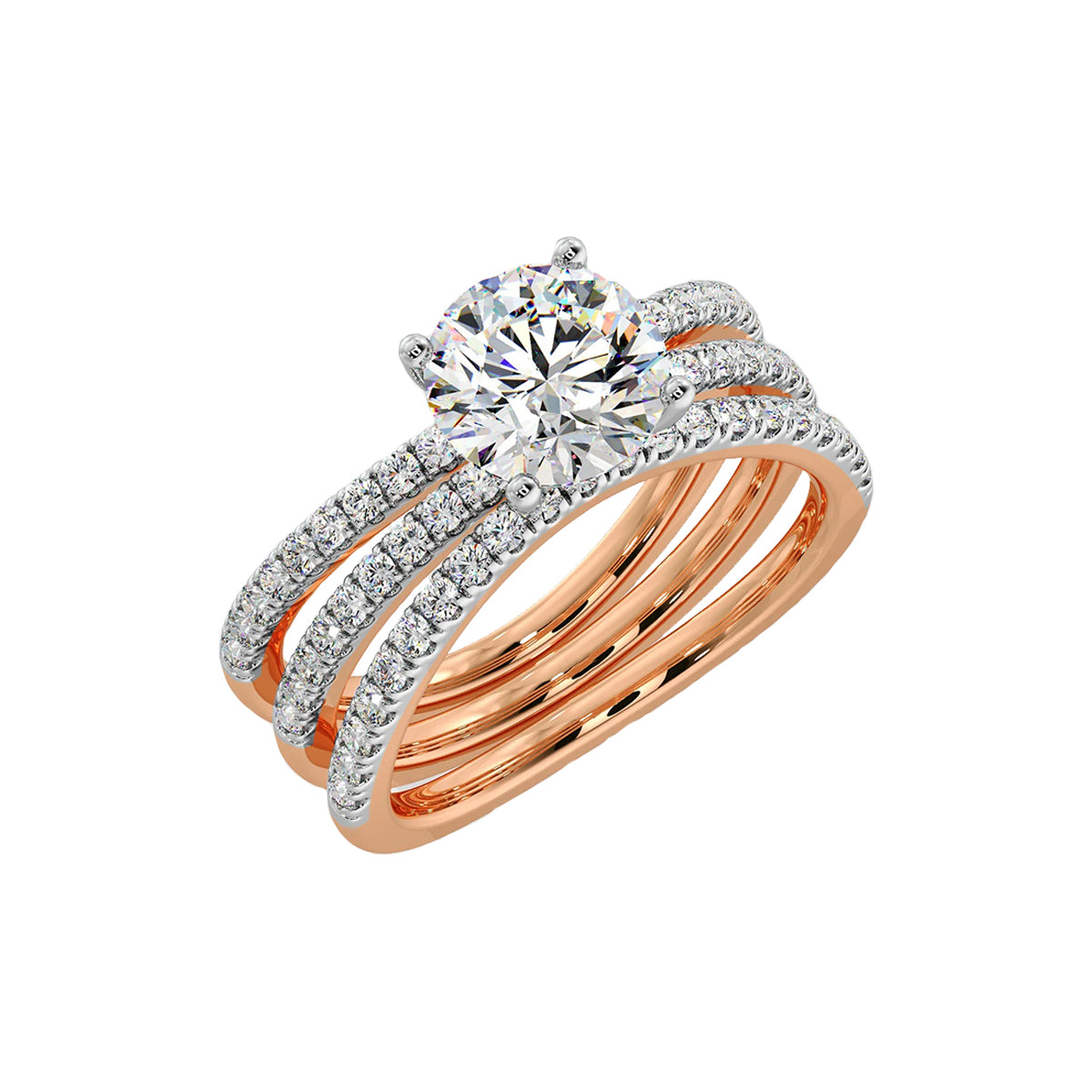 1 ct curl ring