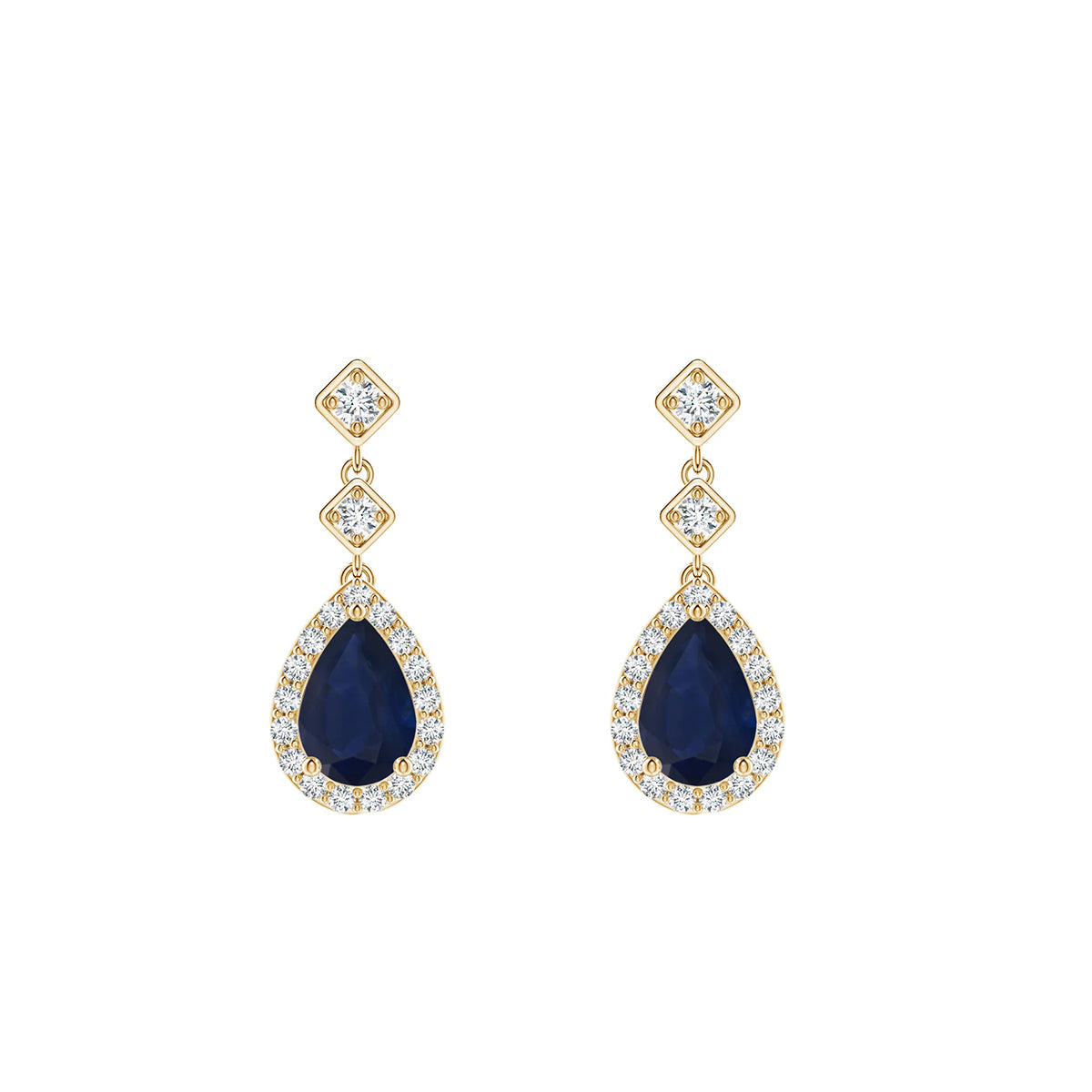 blue saffire earrings