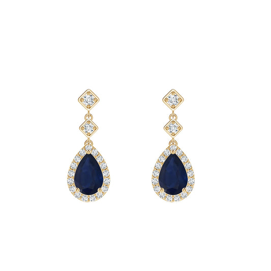 Blue Saffire Earrings
