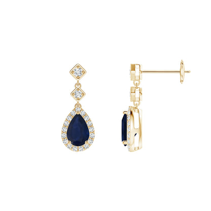 Blue Saffire Earrings