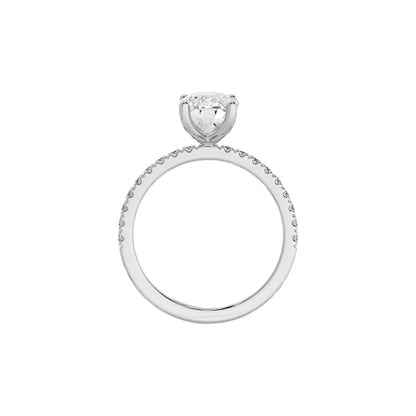 2 ct Elongated Cushion Ring