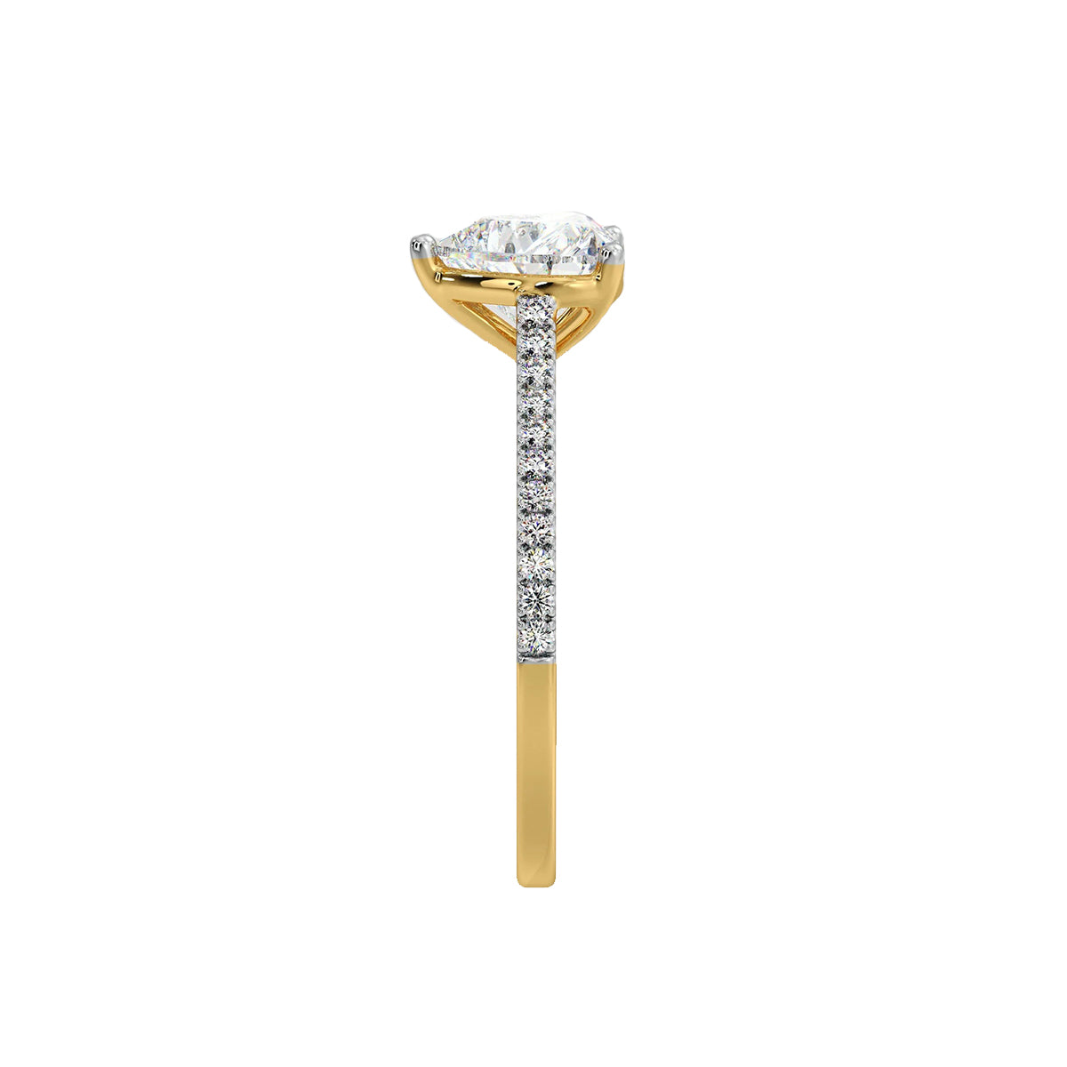 2 ct heart ring