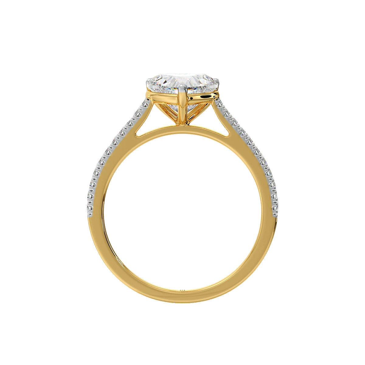 2 ct heart ring