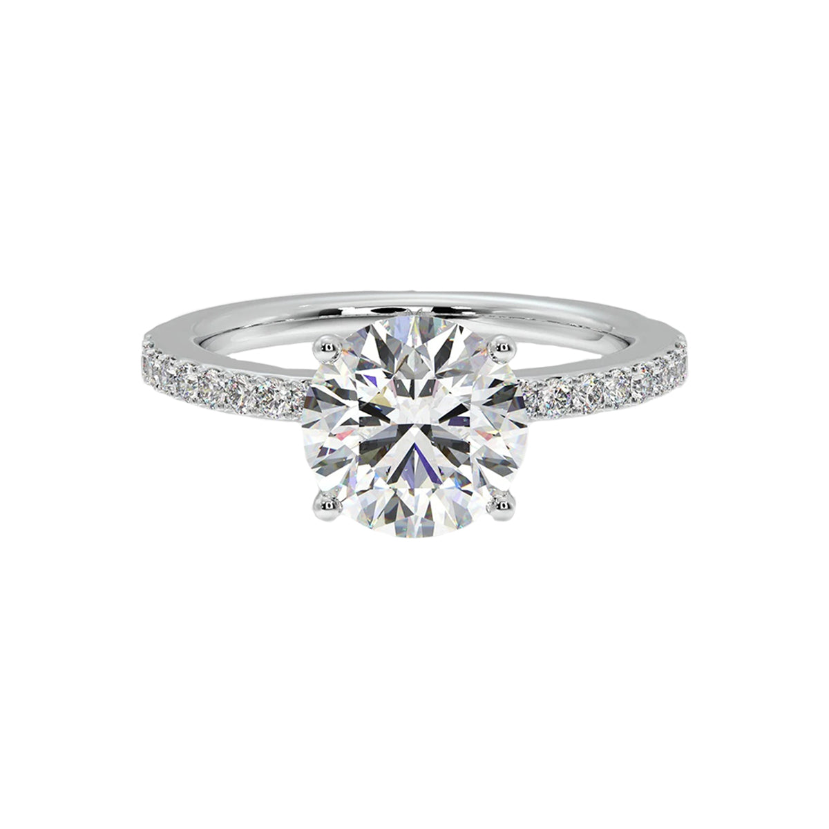 2 ct secret halo ring