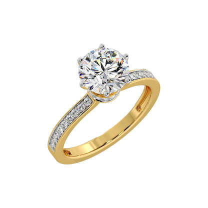 2 ct Bloom Secret Halo Ring