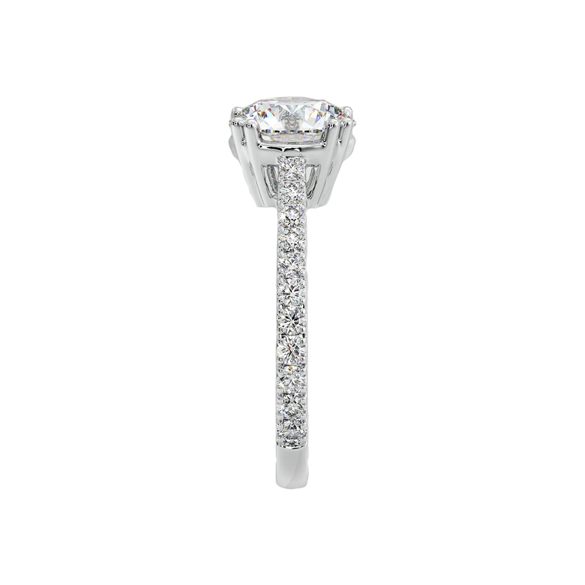 2 ct dual prong solitaire ring