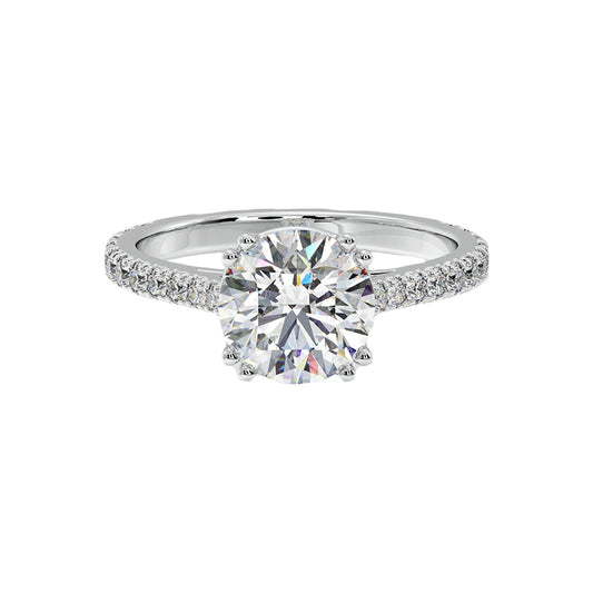 2 ct Dual Prong Solitaire Ring