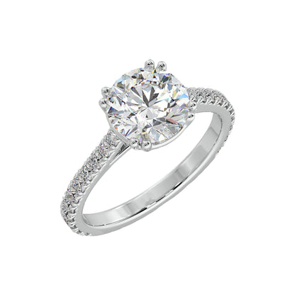 2 ct Dual Prong Solitaire Ring