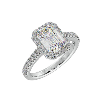 2 ct Emra Solitaire Halo Ring