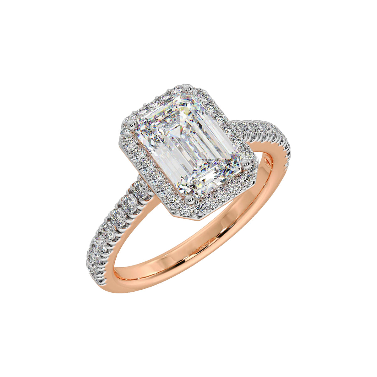 2 ct emra solitaire halo ring
