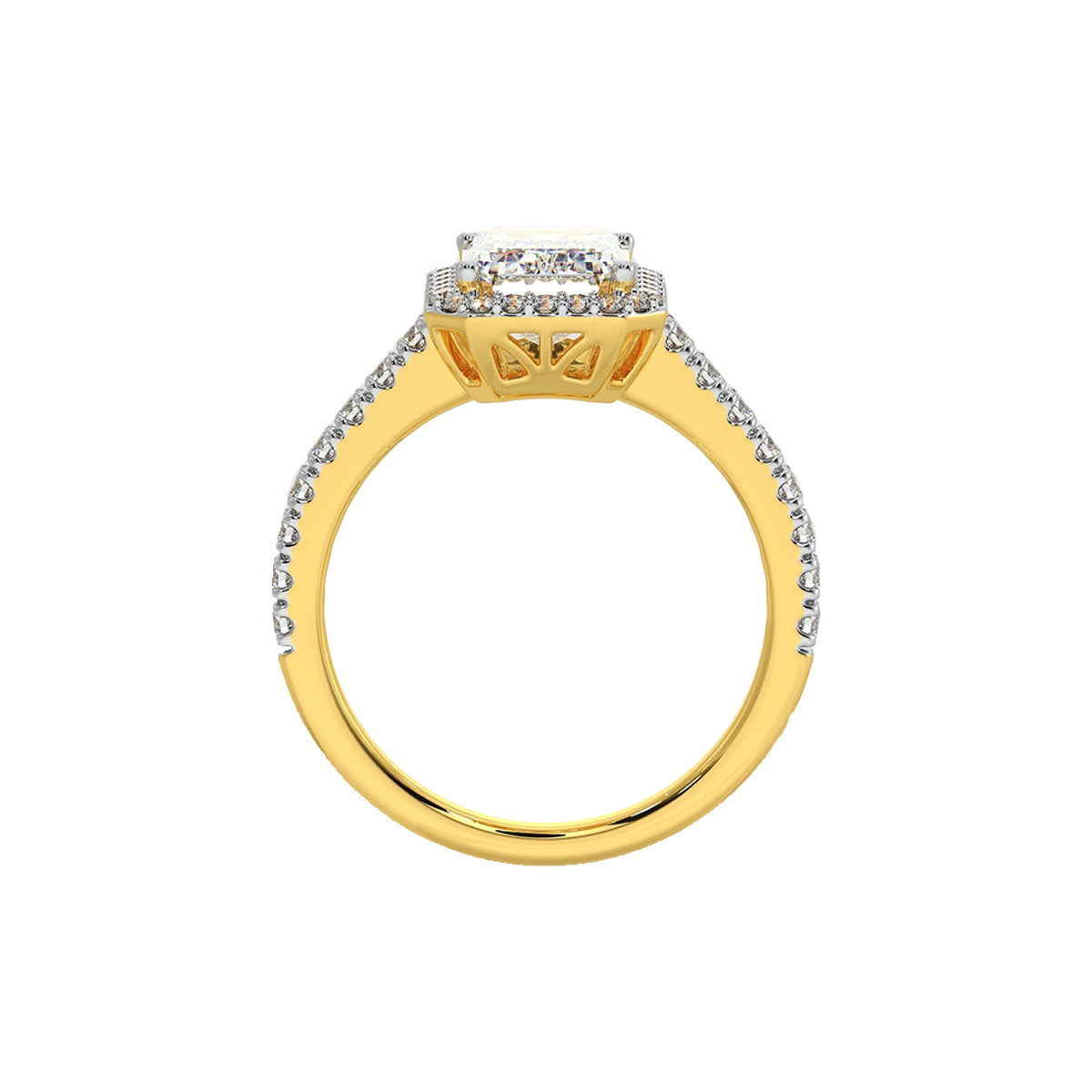 2 ct emra solitaire halo ring