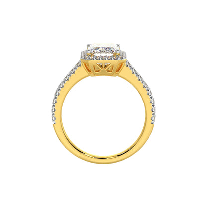 2 ct Emra Solitaire Halo Ring