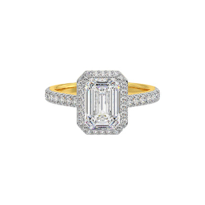 2 ct Emra Solitaire Halo Ring