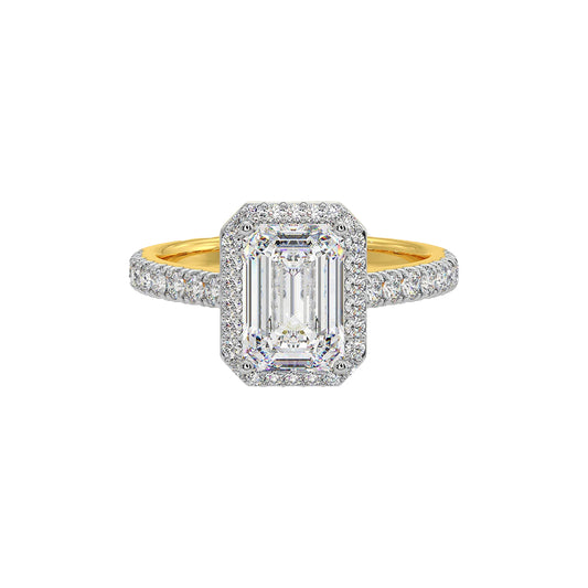 2 ct Emra Solitaire Halo Ring