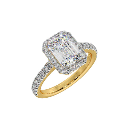 2 ct Emra Solitaire Halo Ring