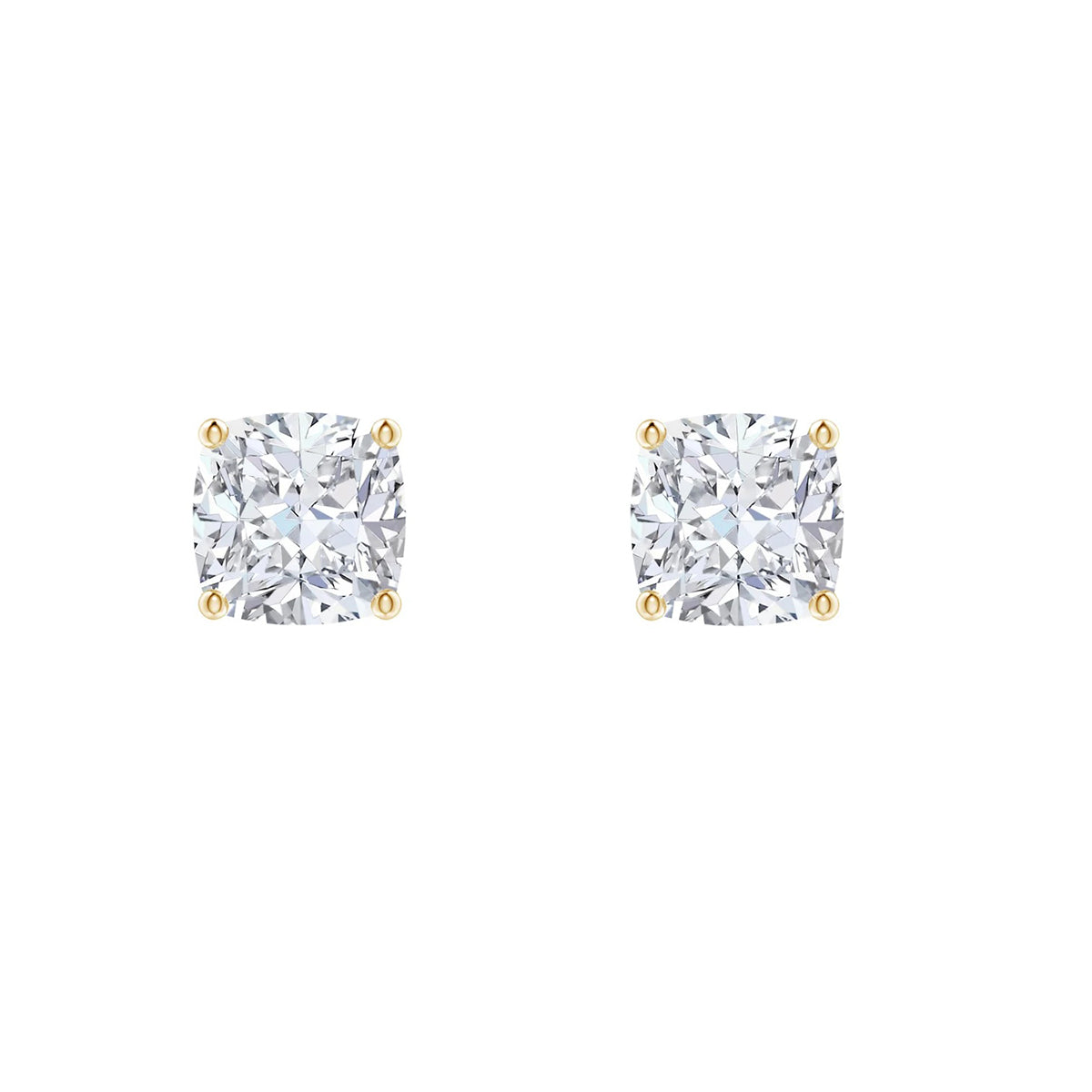 eternal spark cushion-cut diamond studs