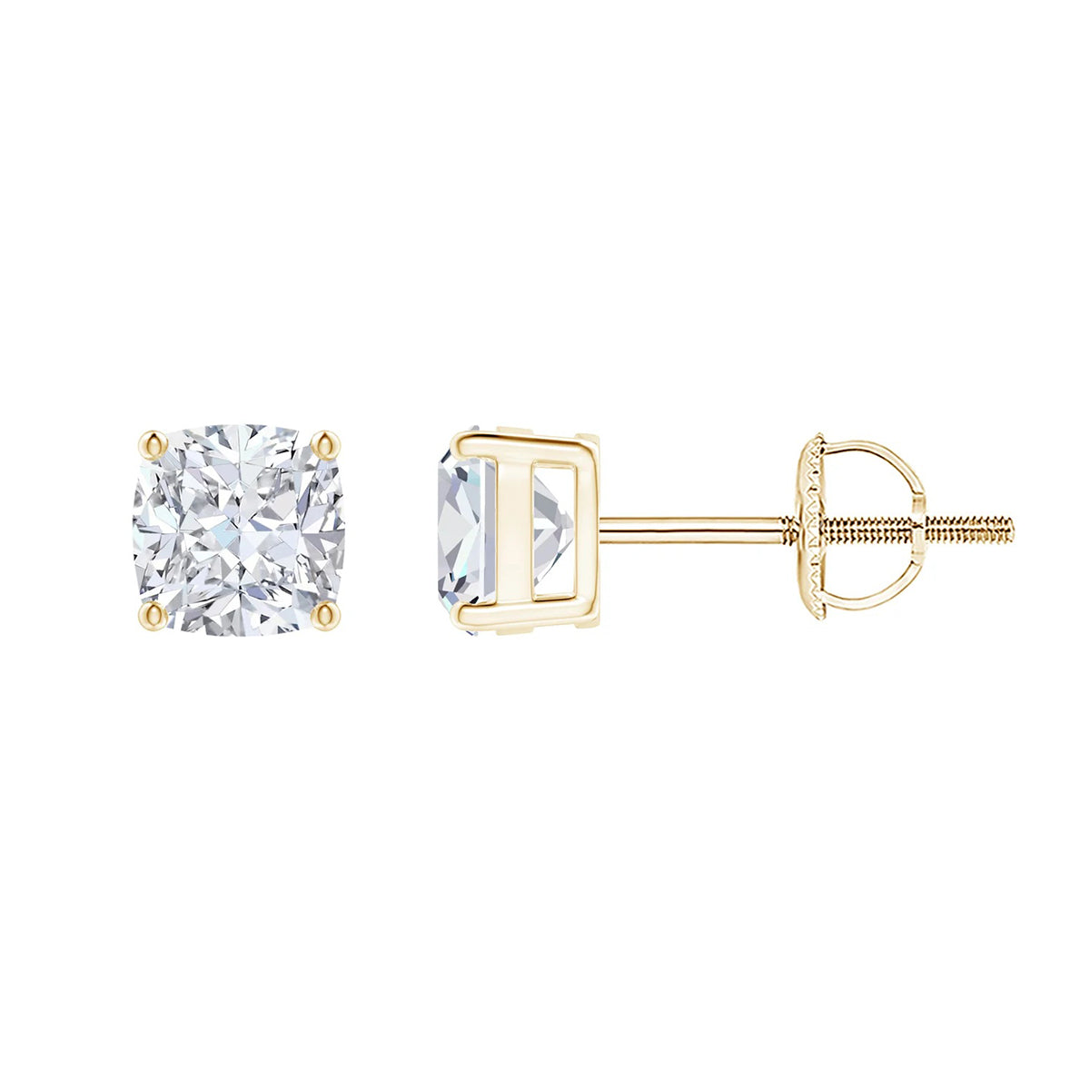 eternal spark cushion-cut diamond studs