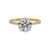 2 ct Invisible Halo Solitaire Ring