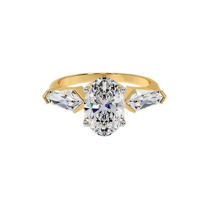 2 ct Oval Kite Ring