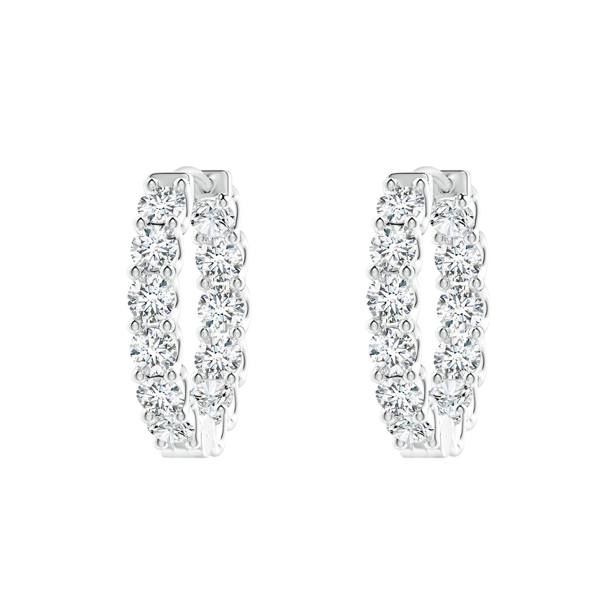 eternal sparkle inside-out hoops