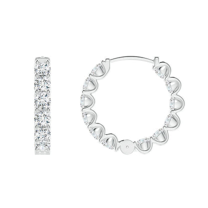 Eternal Sparkle Inside-Out Hoops