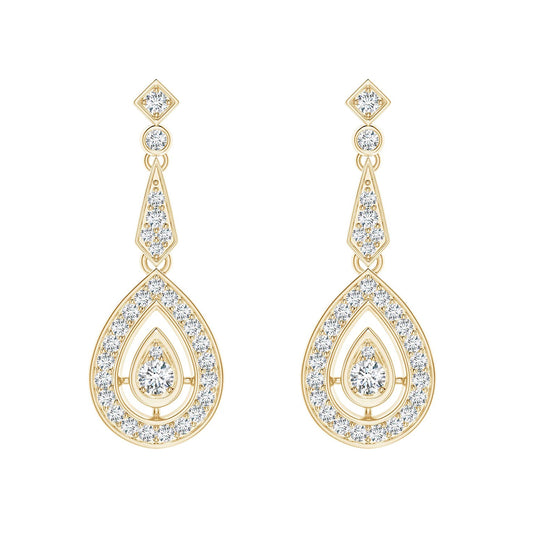 diamond drop earrings
