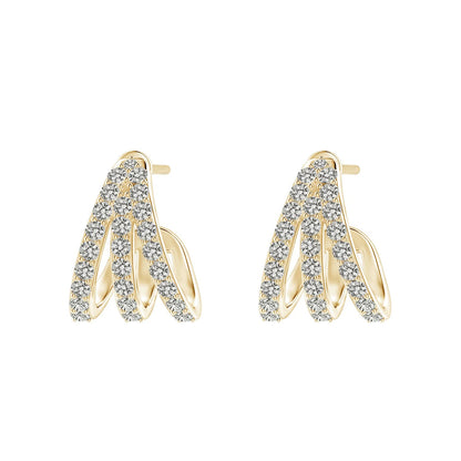 Radiant Cascade Diamond Earrings