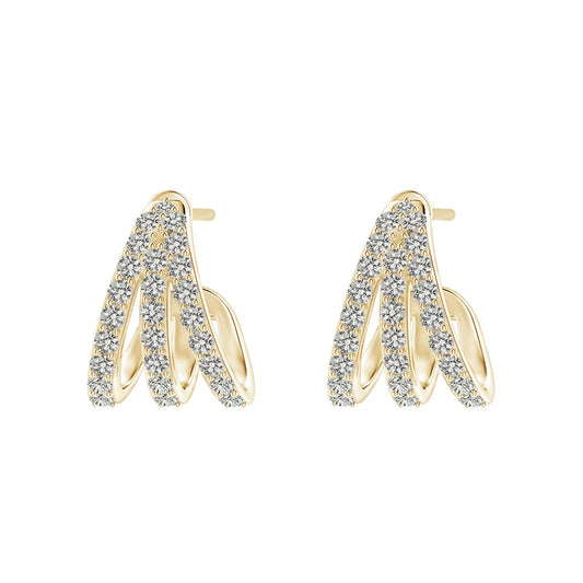 Radiant Cascade Diamond Earrings