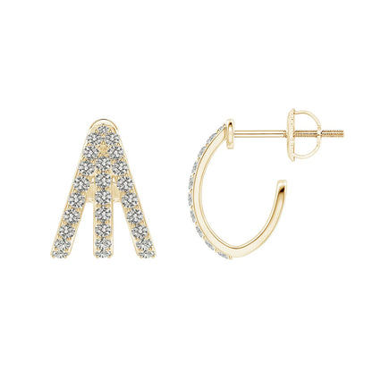 Radiant Cascade Diamond Earrings