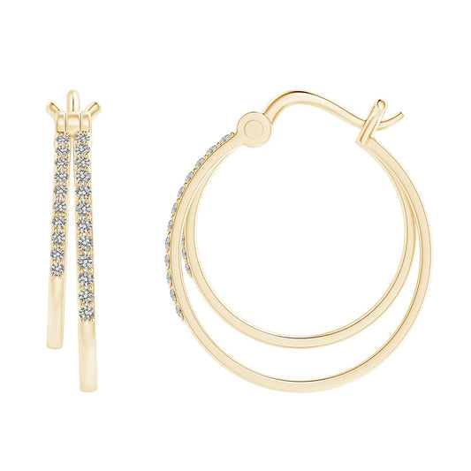 elegant gold hoop earrings