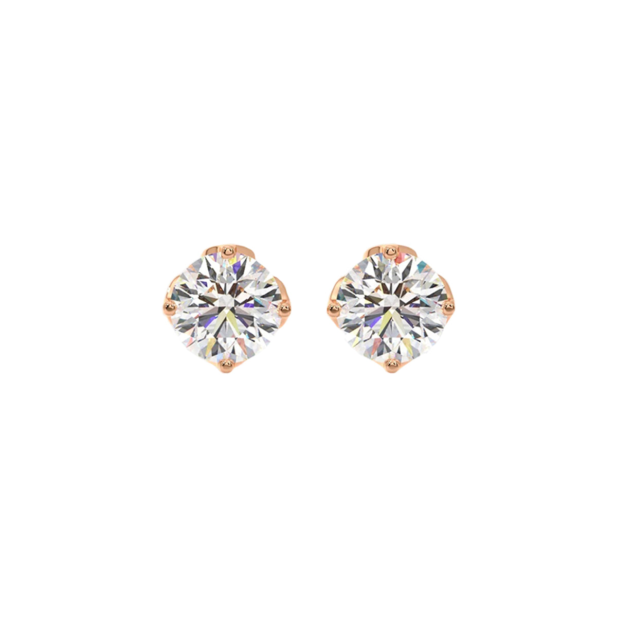 0.50 ct solitaire studs
