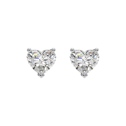 0.75 ct Classic Heart Studs