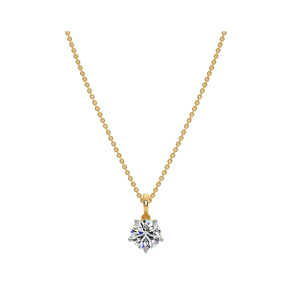 1 ct solitaire pendant