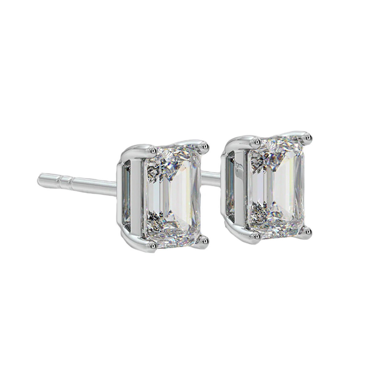 1 ct emerald classic studs