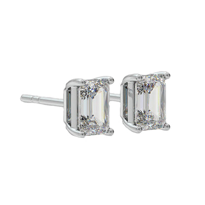 1 Ct Emerald Classic Studs