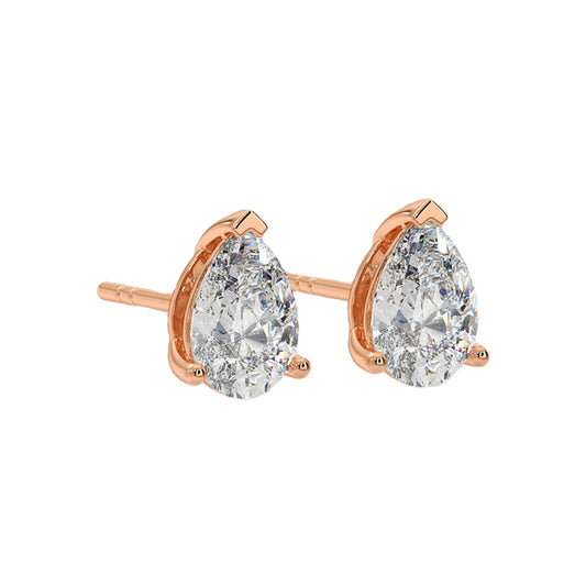 1 Ct Pear Studs