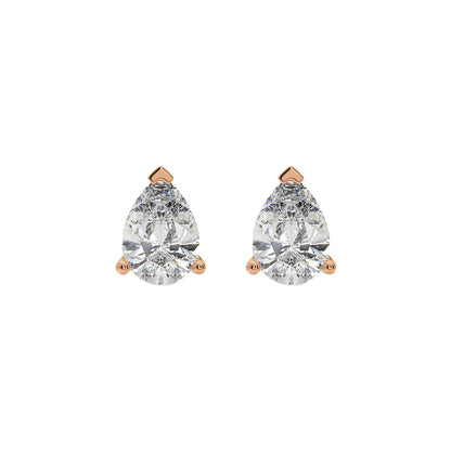 1 Ct Pear Studs