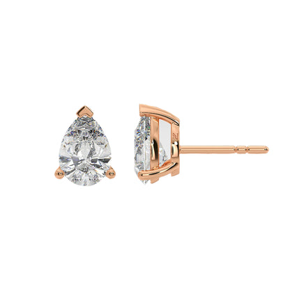 1 Ct Pear Studs