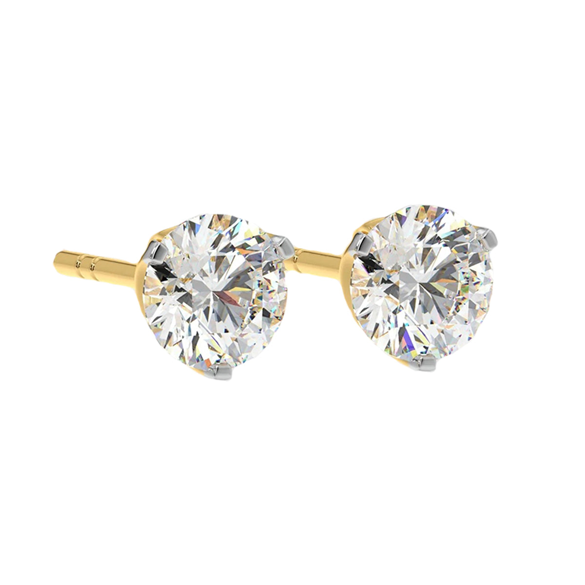 1 ct solitaire studs