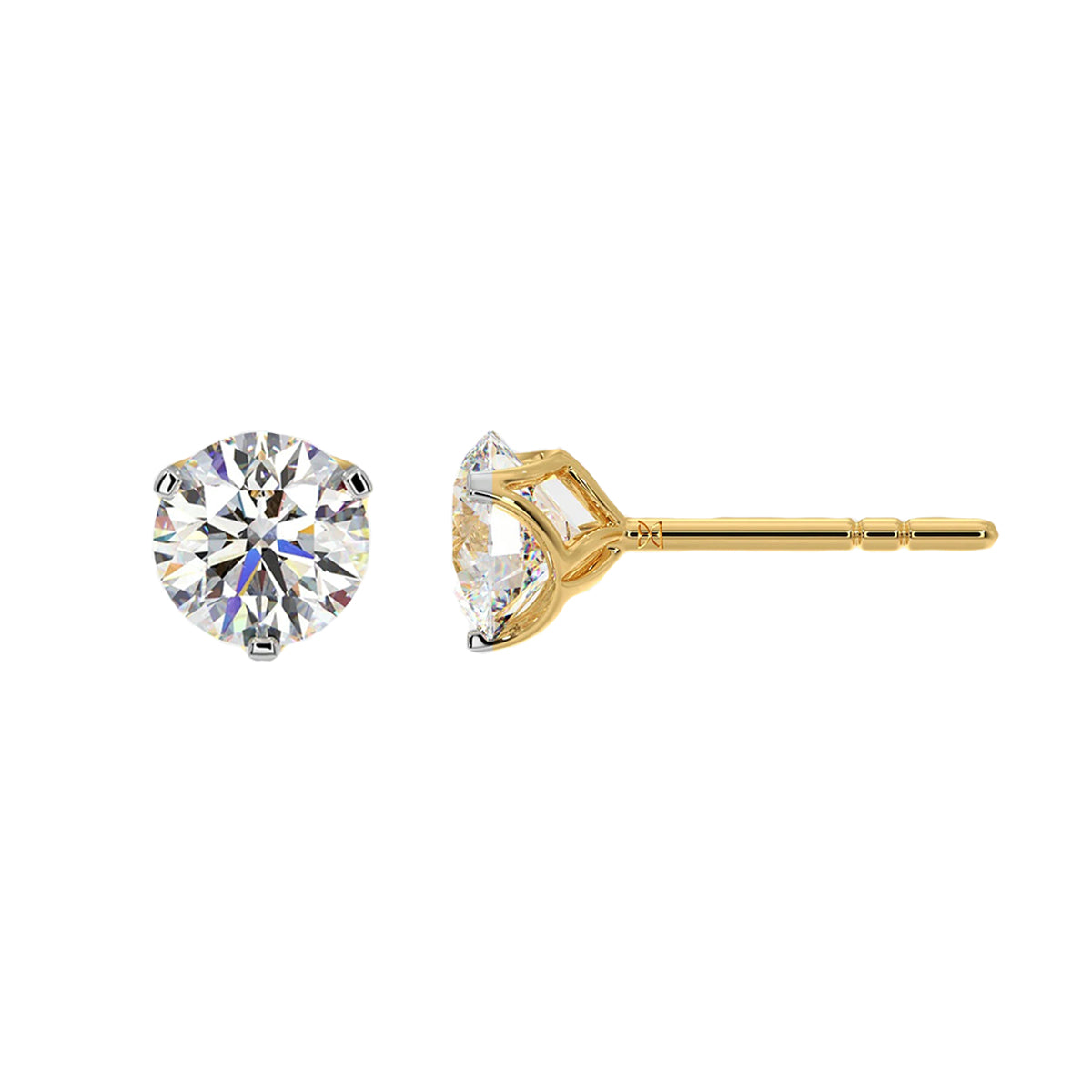 1 ct solitaire studs