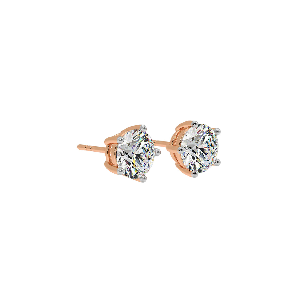 1 ct solitaire studs