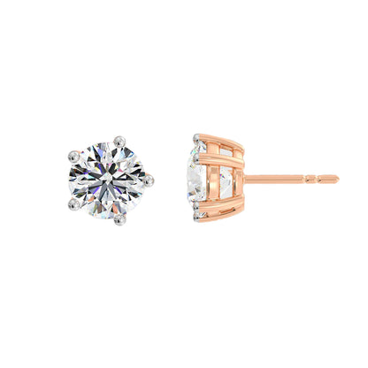 1 ct Solitaire Studs